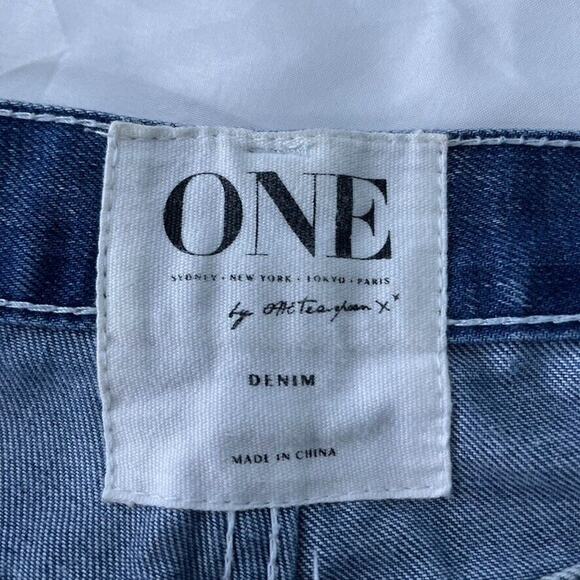 One Teaspoon Stone Wash Awesome Baggies Ripped Skinny Jeans Size 24 Women’s - Picture 5 of 11